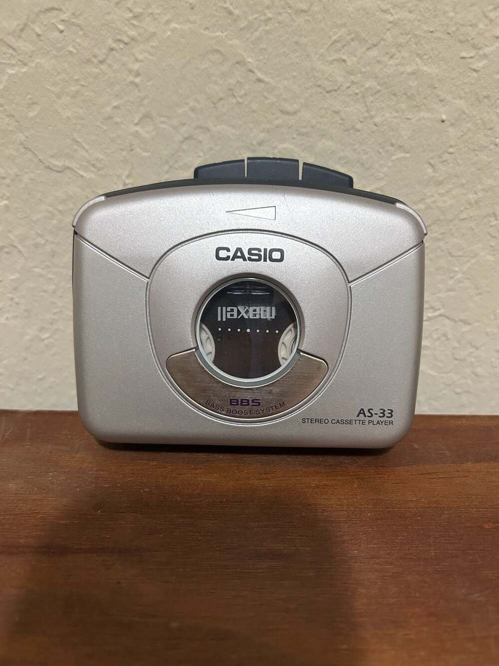 Casio AS-33 Portable Stereo Cassette Player With Bass Boost System